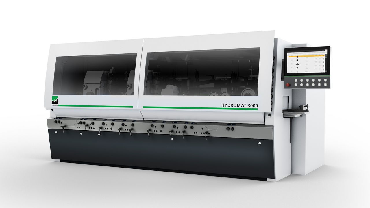WEINIG HYDROMAT 3000: високопродуктивний стругально-калювальний поздовжньо-фрезерний чотирибічний верстат WEINIG HYDROMAT 3000: високопродуктивний стругально-калювальний поздовжньо-фрезерний чотирибічний верстат